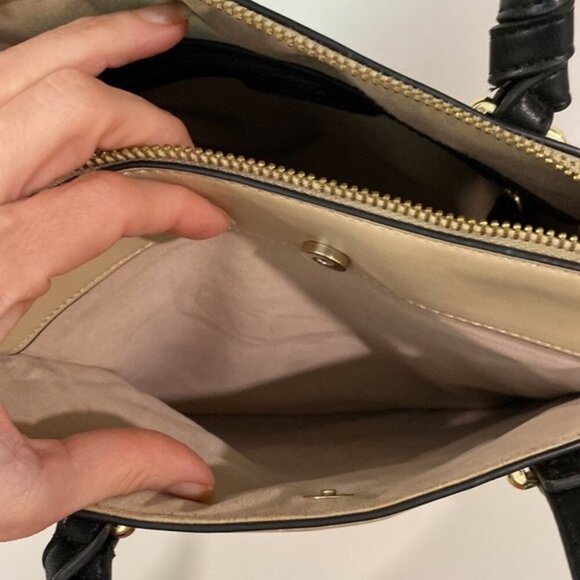 NANETTE LEPORE Taupe Full Zip DOME Tote Handbag - Picture 6 of 15